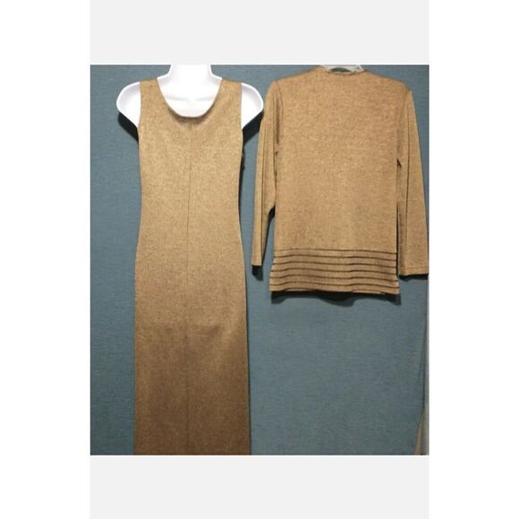 K Studio VINTAGE Women's Size Small Bronze Shimmer 3 Piece Set Dress. - Picture 9 of 9